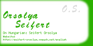 orsolya seifert business card
